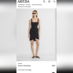 Wilfred Black Saturn Mini Dress